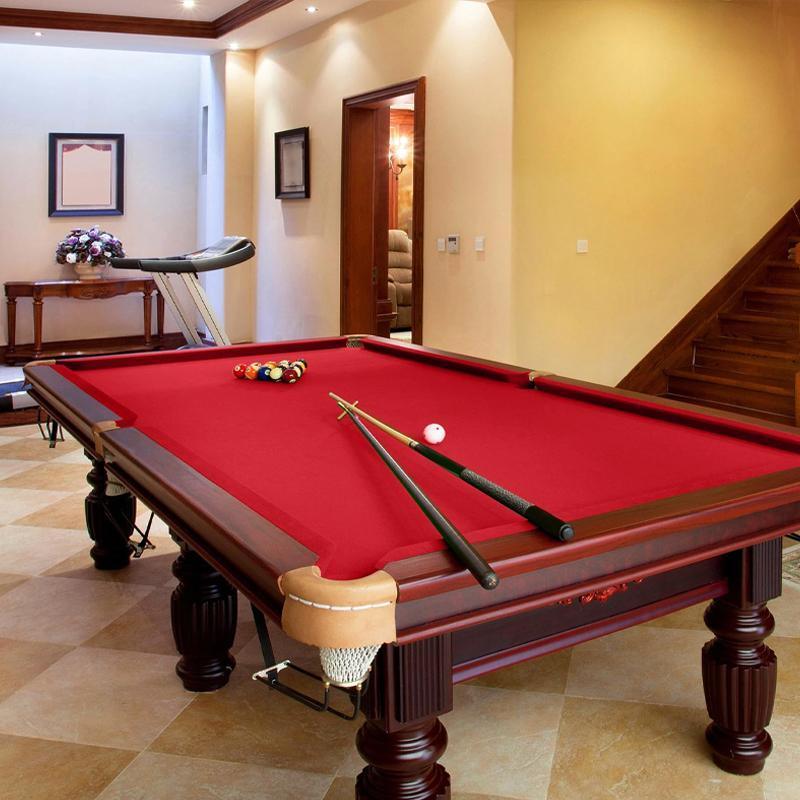 7Pcs Worsted Billiard Snooker Pool Table Cover Cloth W/ Felt Strip Heavy Duty 7FT - Green.