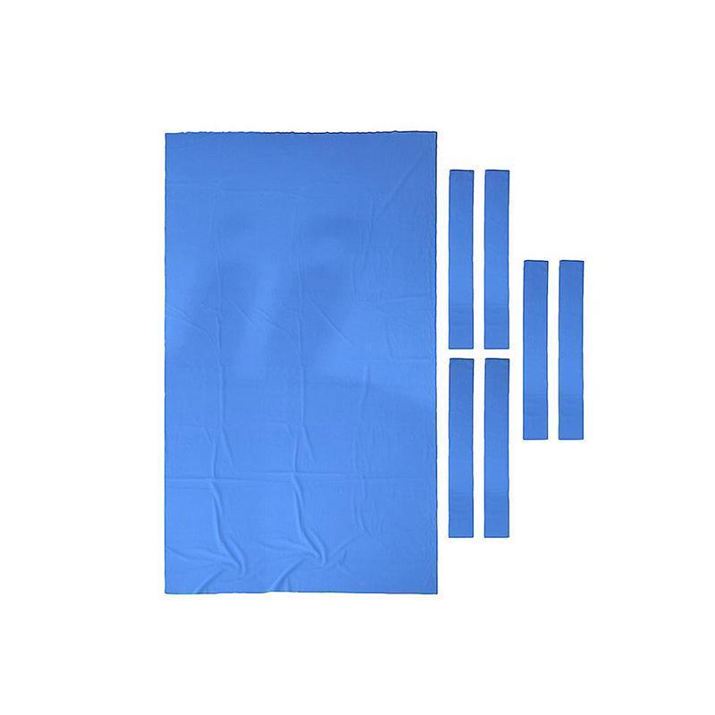 7Pcs Worsted Billiard Snooker Pool Table Cover Cloth W/ Felt Strip Heavy Duty 7FT - Green.