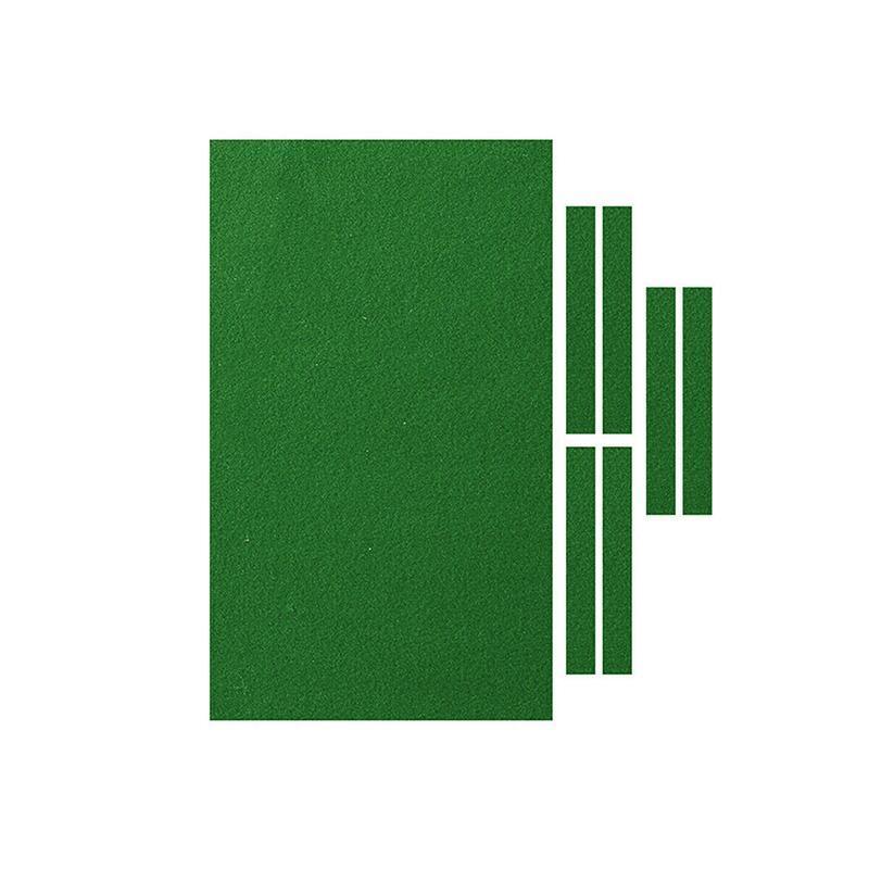 7Pcs Worsted Billiard Snooker Pool Table Cover Cloth W/ Felt Strip Heavy Duty 7FT - Green.
