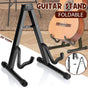 Folding Guitar Stand Floor Rack Electric Acoustic Bass Gig Holder Rack Portable.