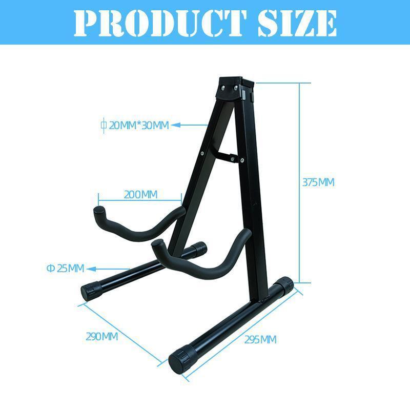 Folding Guitar Stand Floor Rack Electric Acoustic Bass Gig Holder Rack Portable.