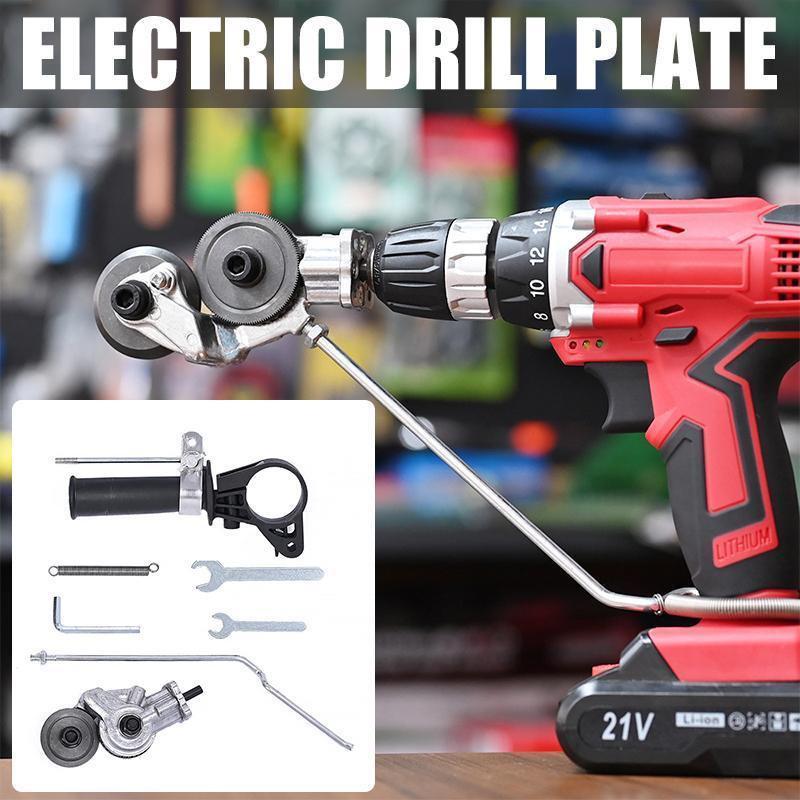 Electric Drill Plate Cutter Sheet Metal Nibbler Precise Cutting Shears Cutter.