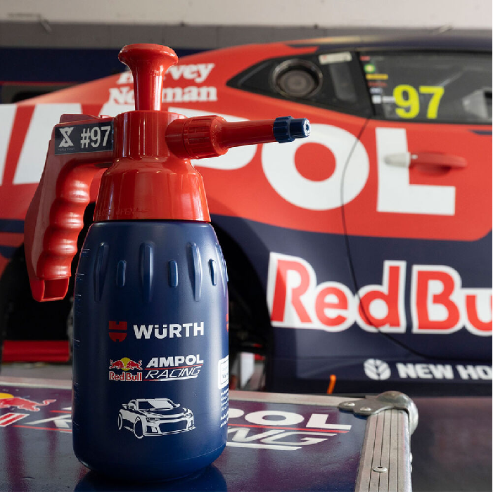 1L Wurth RedBull Ampol F1 Racing Brake Cleaner Specific Pump Spray Bottle Unfilled.