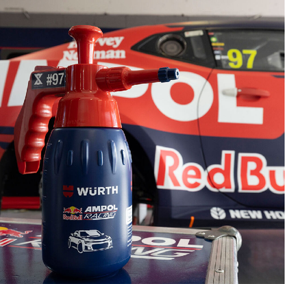 1L Wurth RedBull Ampol F1 Racing Brake Cleaner Specific Pump Spray Bottle Unfilled.