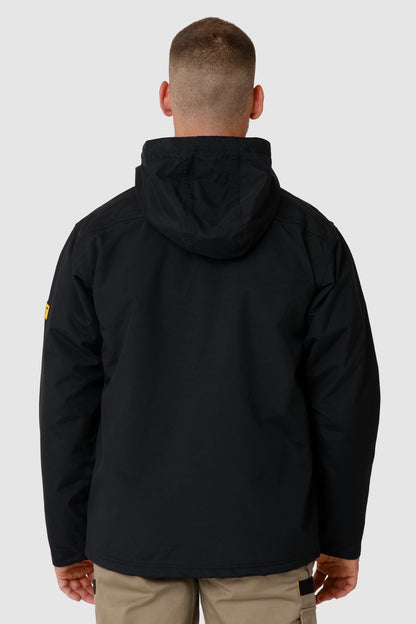Caterpillar Mens Waterproof Zip Jacket w Hood Chinook CAT Winter Ski in Black - 3XL