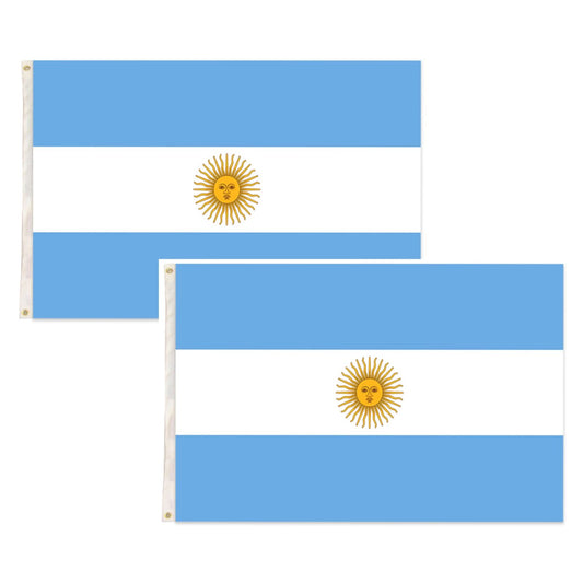 2x Argentina Country Flags Heavy Duty Argentine Argentinian - 150cm x 90cm.