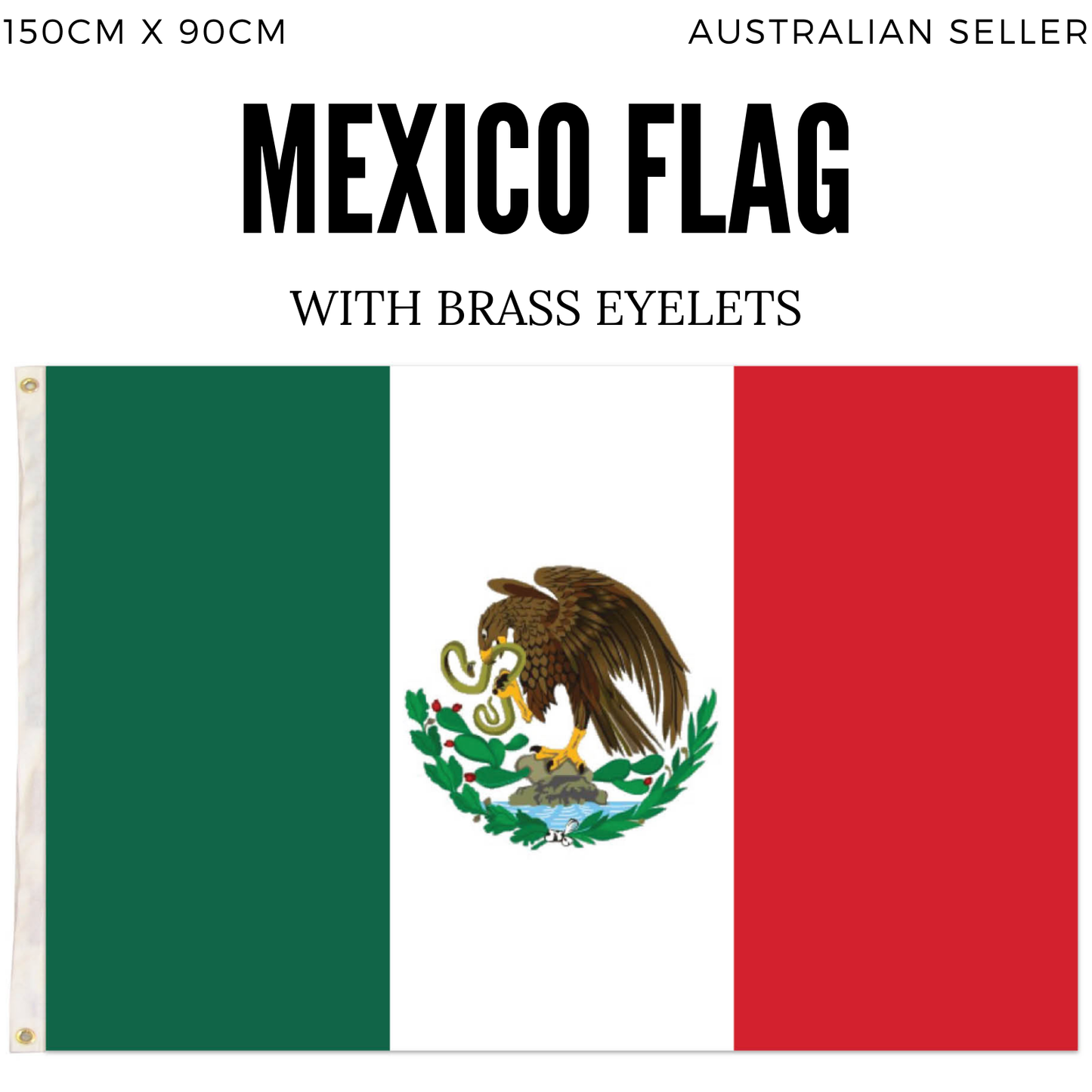 2x Mexico Mexican Country Flags Heavy Duty Outdoor - 150cm x 90cm.