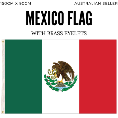 2x Mexico Mexican Country Flags Heavy Duty Outdoor - 150cm x 90cm.