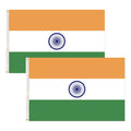 2x India Country Flags Indian Heavy Duty National Cricket Diwali Divali - 150cm x 90cm.