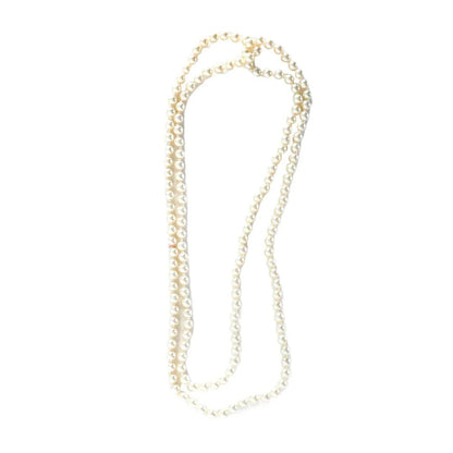 Long Faux Pearl Necklace – 1920s Flapper Costume Accessory or Vintage-Inspired Look