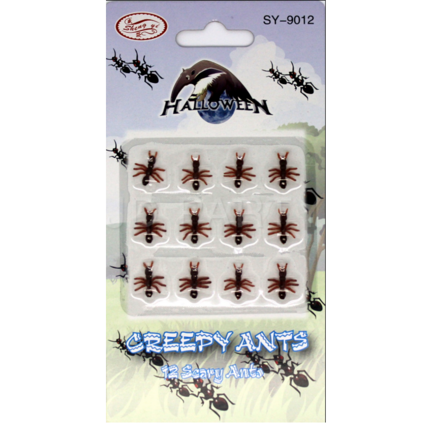 MINI FAKE ANTS Trick Halloween Scary Creepy Joke Prank Small Gag Toy Bug - 72 Ants.