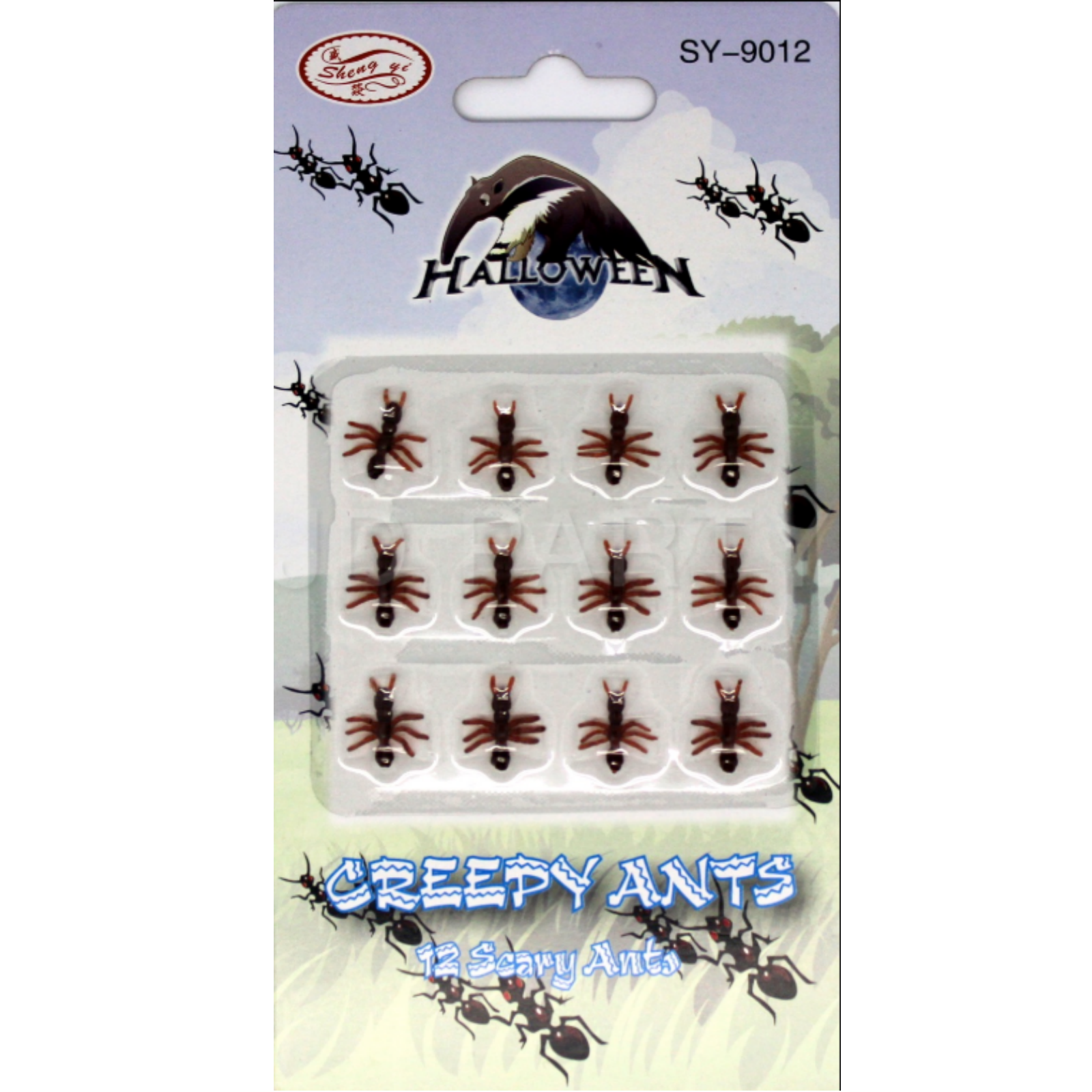 MINI FAKE ANTS Trick Halloween Scary Creepy Joke Prank Small Gag Toy Bug - 72 Ants.