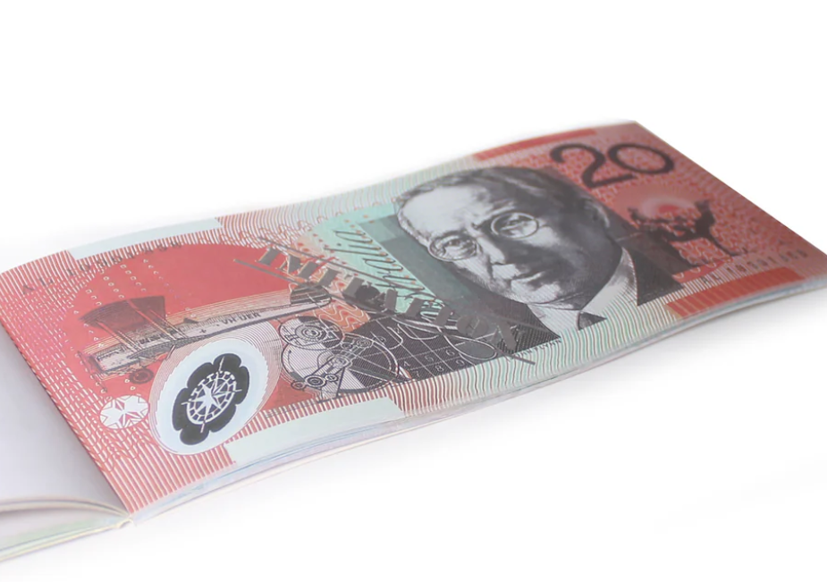 20 Dollar Australian Souvenir Note Pad Fake AUD Money - 1 Pack of 50 Sheets.