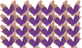 24 Pair Fishnet Gloves Fingerless Wrist Length 70s 80s Costume Party - Purple