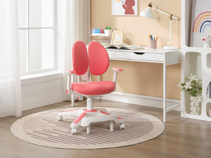 4x Ergonomic Children Kids Study Chairs Height Adjustable - Pink.