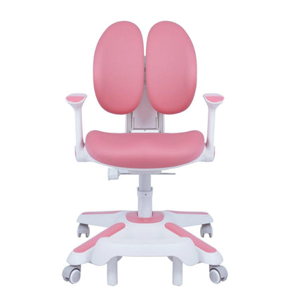 4x Ergonomic Children Kids Study Chairs Height Adjustable - Pink.