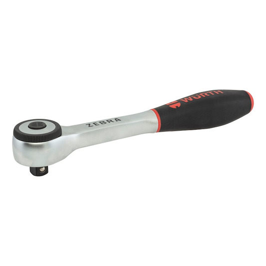 WÃ¼rth Zebra Reversible Ratchet 1/2 Inch with 360Â° Rotating Twist Handle.