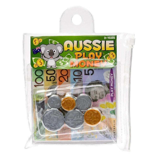44pcs Australian Play Money Coins & Notes Maths Pretend Shopping.