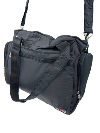 FIB Baby Nappy Bag Diaper Maternity Milk Mummy Changing Travel Tote - Black.