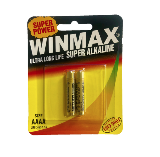 AAAA Super Alkaline Batteries Ultra Long Life 1.5V Battery - 1 Pack of 2.