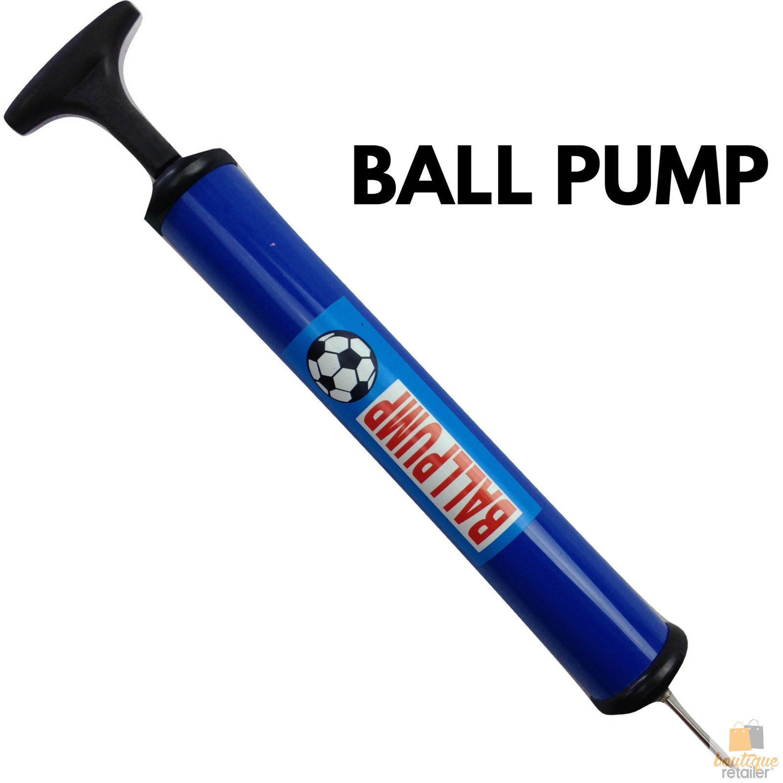 BALL PUMP Air Inflator Soccer Basketball Football Needle Fitness Portable.