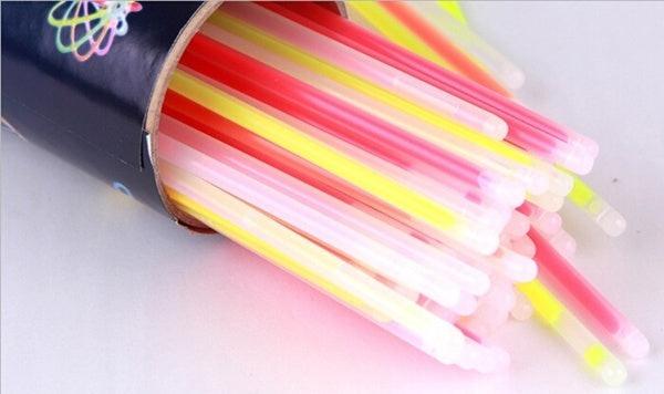 15 GLOW STICKS Party Light Glow In The Dark Rave BRACELETS Disco Bulk 20cm.