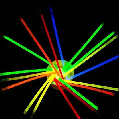 15 GLOW STICKS Party Light Glow In The Dark Rave BRACELETS Disco Bulk 20cm.
