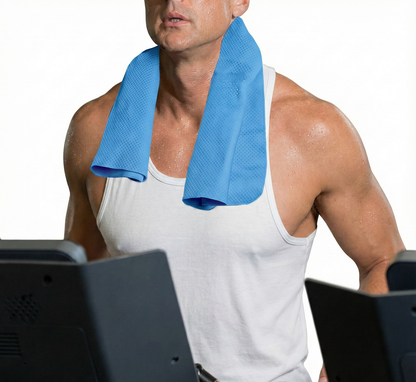 INSTANT COOLING TOWEL UPF 50+ Ice Cold Sport Sweat Absorbing Chemical Free 66x43.