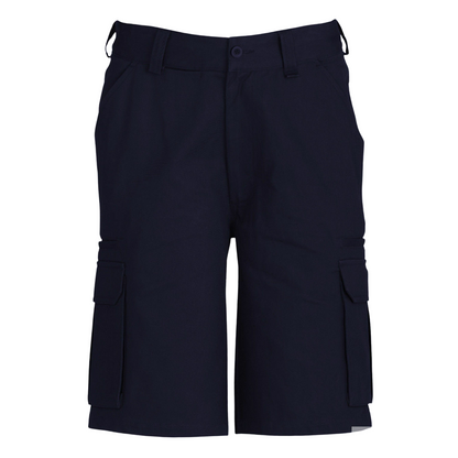 Mens CARGO SHORTS All Sizes 100% COTTON Drill Heavy Work Tradie Military - Navy - 97""