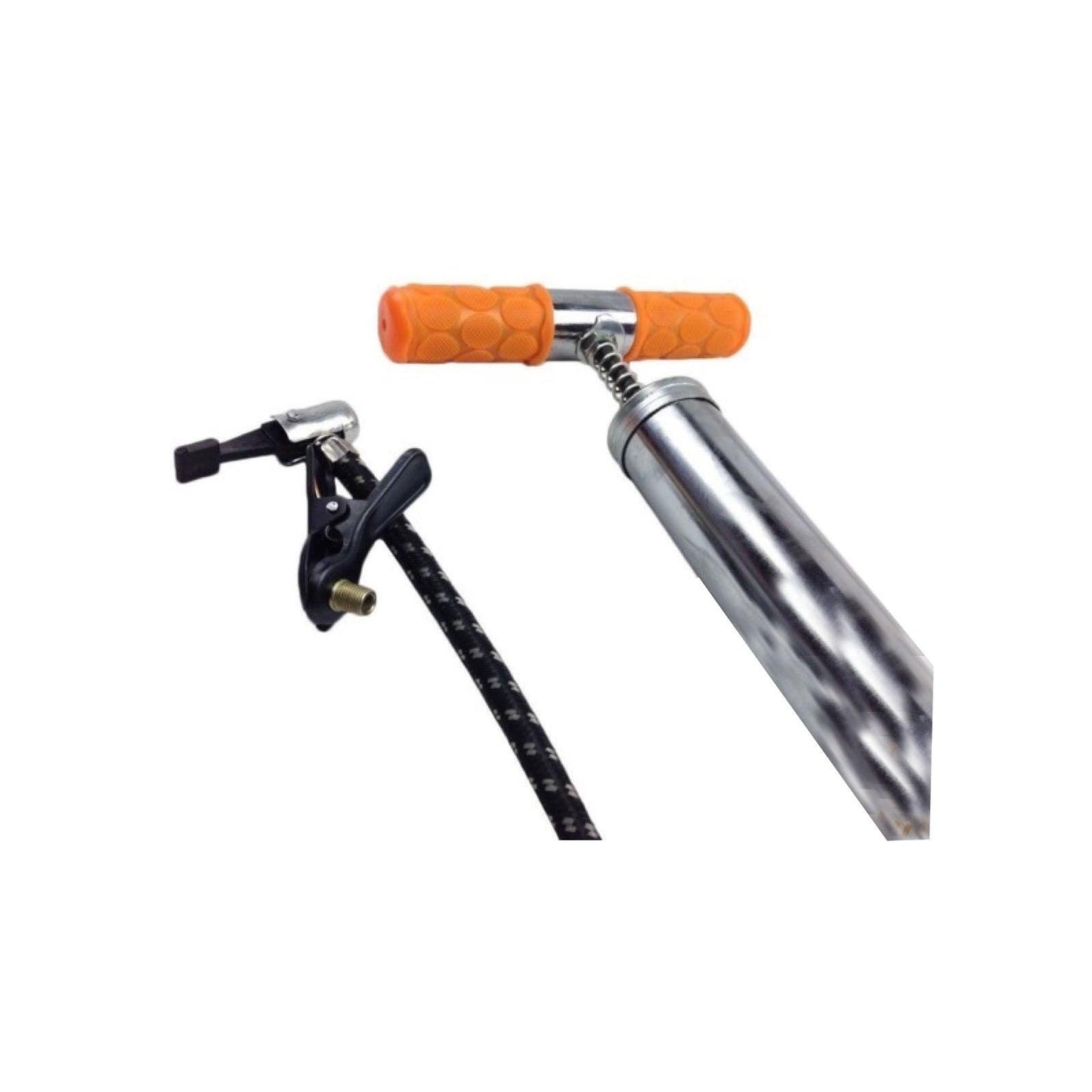 HAND TYRE PUMP With Booster & KPA Gauge Psi Bike Air Inflator Bicycle Tire.