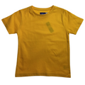 KIDS PLAIN T SHIRT Childrens Child 100% COTTON Boys Girls Basic Blank Tee Top - Gold - 4.