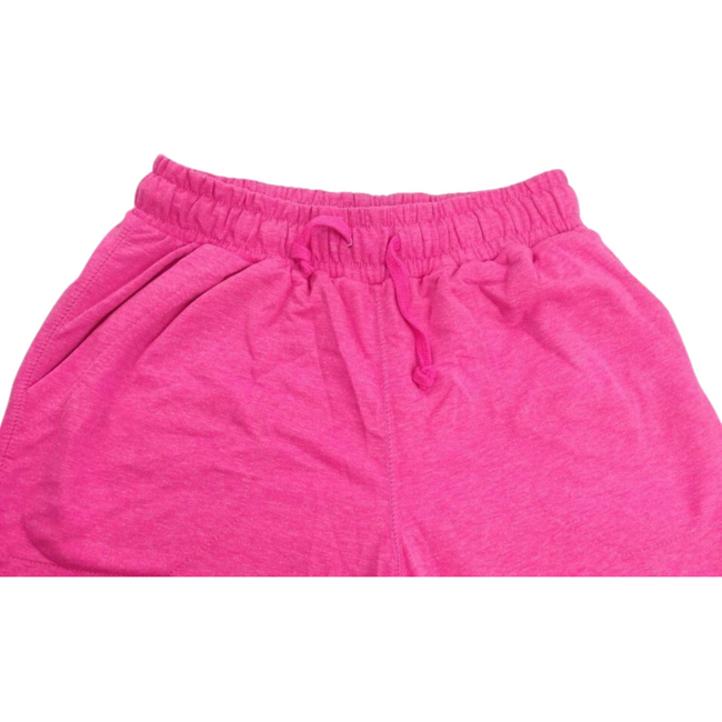 Ladies Womens Girls Skinny TRACK PANTS Slim Cuff Gym Plain Sport Tracksuit Pant - Light Pink Marle (Cotton/Polyester) - Girls: 8 Hover Image