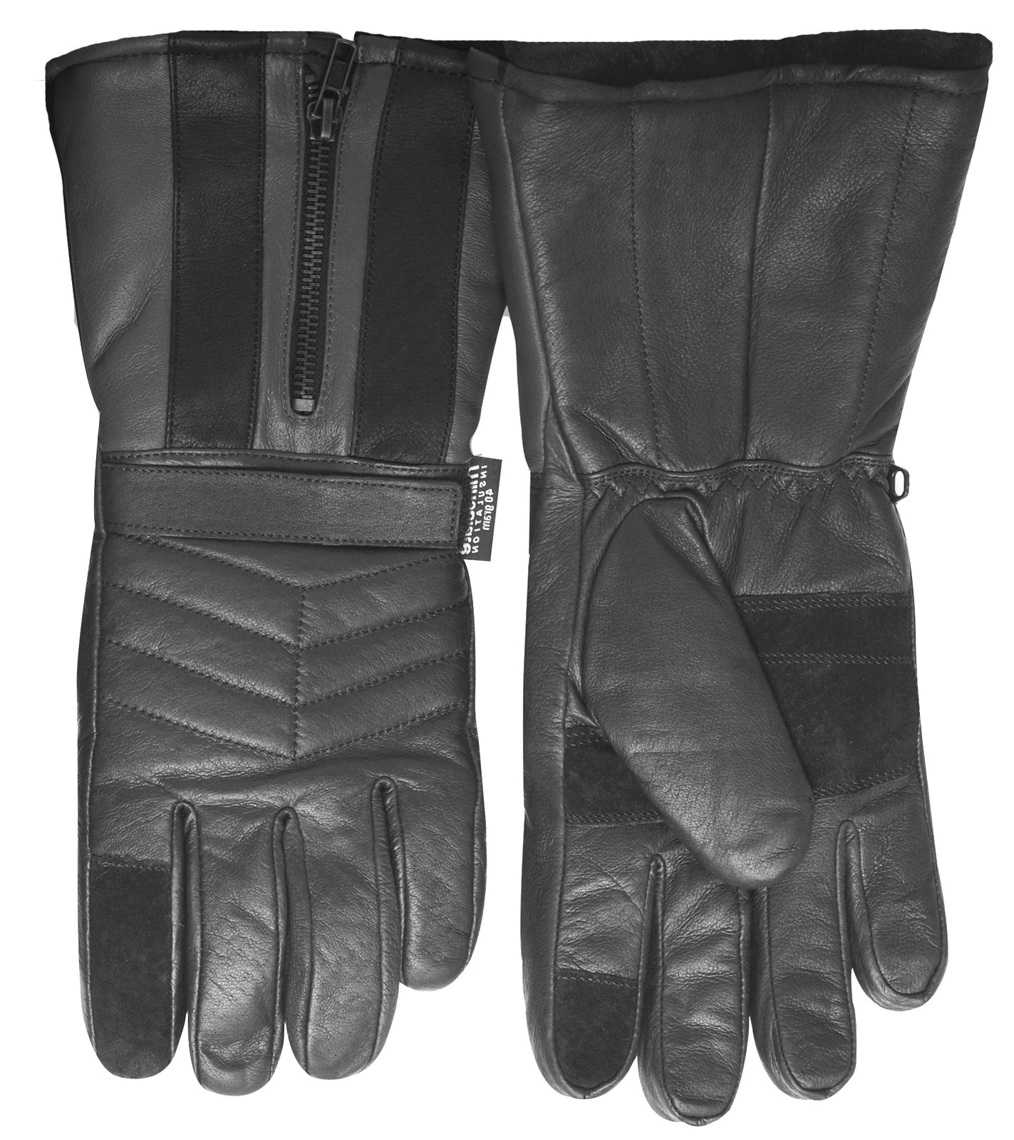 3M Winter Motorbike Bike Waterproof Gloves Leather Motor Bicycle Motorcycle - Black - L.