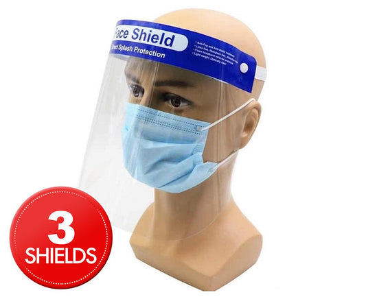 3x Safety Full Face Shield Clear Glasses Anti-Fog Eye Protector Shop Dental.