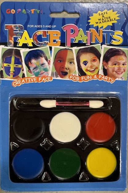 FACE PAINT Costume Party Non-Toxic Palette Clown Dress Up Make Up Halloween