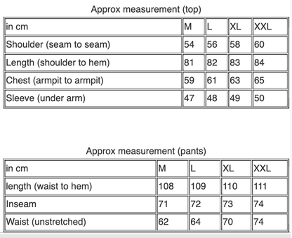 Mens Cotton Pajamas Pyjamas PJs Long Sleeve Shirt Tops + Pants Set Sleepwear - White/Brown - M
