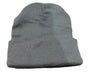 PLAIN BEANIE Unisex Mens Womens Winter Warm Hat Ski Cap Knit One Size - Grey