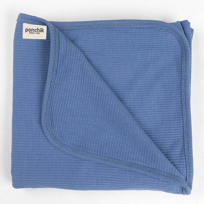 Ponchik Babies + Kids - Ribbed Swaddle Jersey Wrap - Ribbon Hover Image