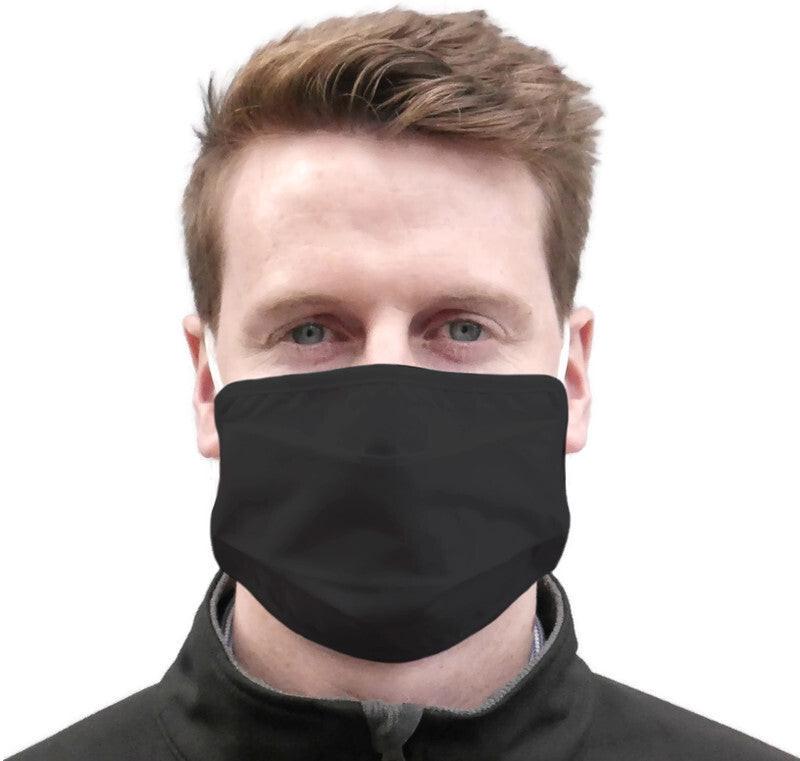 TIGERPLAST Fabric Face Mask Washable Reusable Mask Protect Anti-Microbial Mouth Cover - Black.