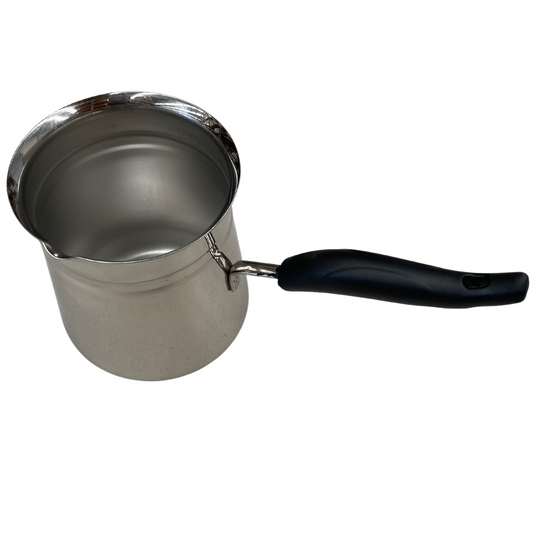 1.2L TURKISH COFFEE POT Milk Warmer Jug w Handle STAINLESS STEEL.