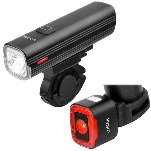 *LUNAR Light Set - ASTRO 1000 Combo - 1000 Lumen Front - 70 Lumen Rear - USB-C.