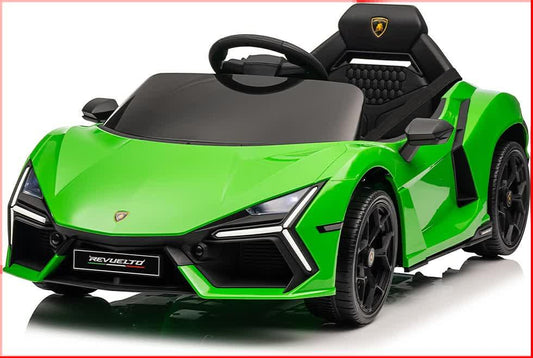 Lamborghini Revuelto Licensed Ride on 12V Remote Control Power Battery Car With Scissor door â Green.