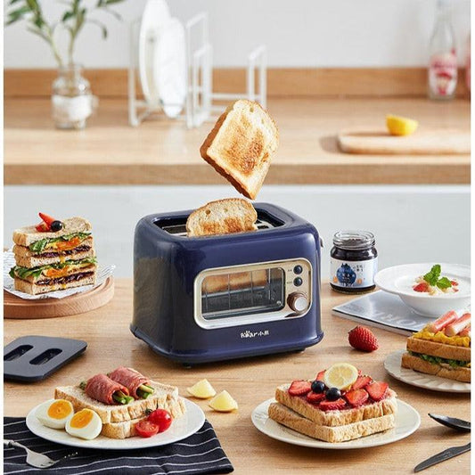 BEAR Double Slots Bread Toaster With Glass Window DSL-C02X1.