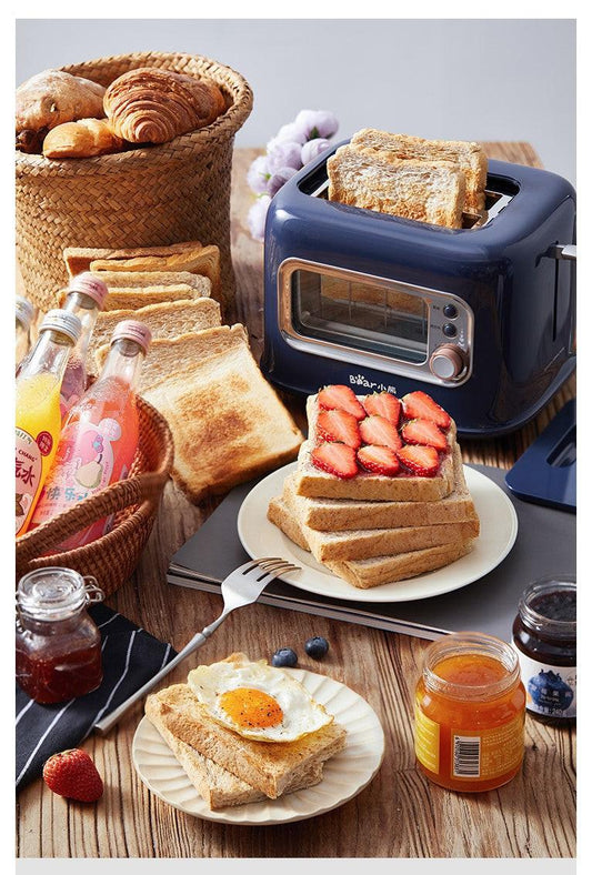 BEAR Double Slots Bread Toaster With Glass Window DSL-C02X1.