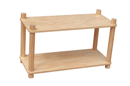Montessori 2 tier shelf.