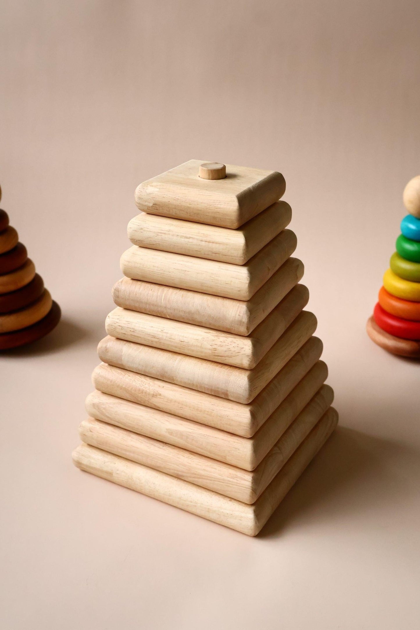 Natural Square Stacker.