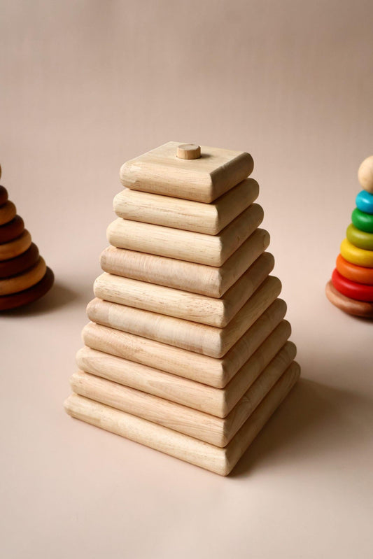 Natural Square Stacker.
