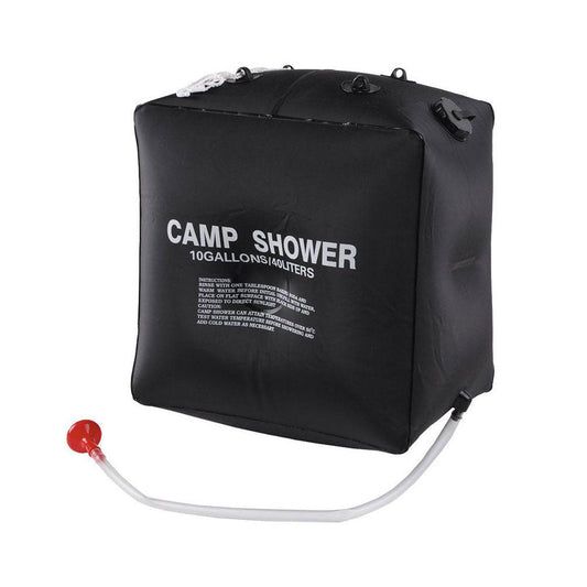 40L Craig Camp Shower Bag Solar Heated Water Pipe Portable Camping Hiking Travel.