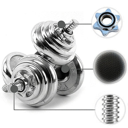 20KG York Dumbbell Set Weight Dumbbells Home Gym Fitness BarBell w/ Case.