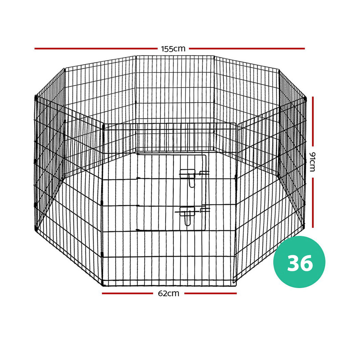 36" Mini Trampoline Jogger Rebounder Home Gym Workout Fitness Red.